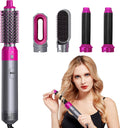 Spazzola Ad Aria Calda 5 in 1 - Spazzola Asciugacapelli 1000W Ferro Arricciacapelli Ioni Negativi con 3 Temperature, Air Styler per Asciugatura Raddrizzamento Stampaggio Volume