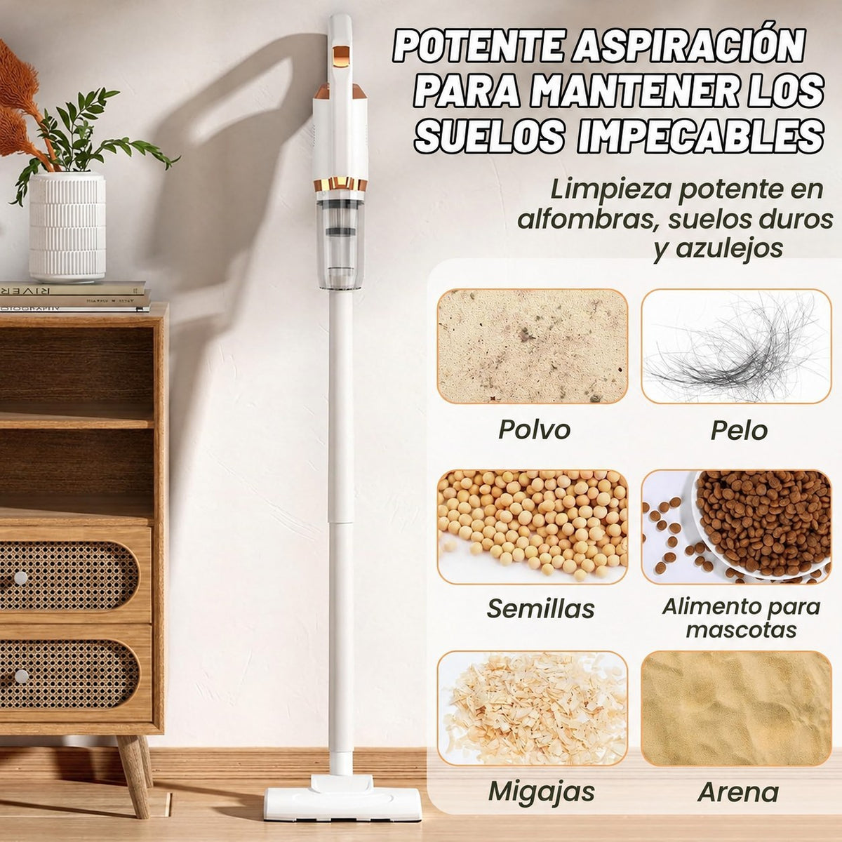 Yaasier Aspirapolvere Senza Fili 550W